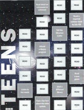 Teen Summer Reading Gameboard